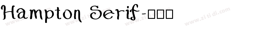 Hampton Serif字体转换